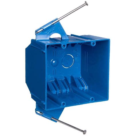 2 gang junction box size|shallow double outlet box.